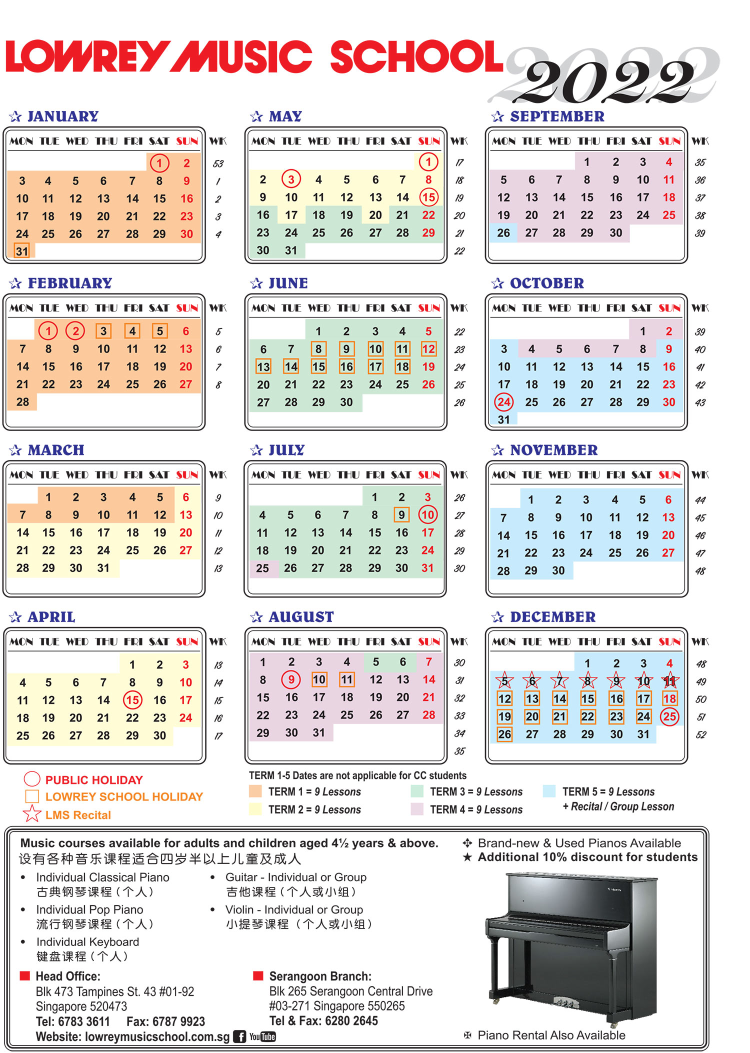 Occ Calendar 2022 Lowrey Calendar 2022